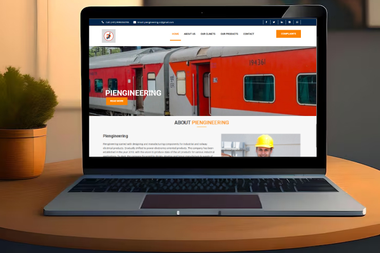 Engineering website for Kavya India