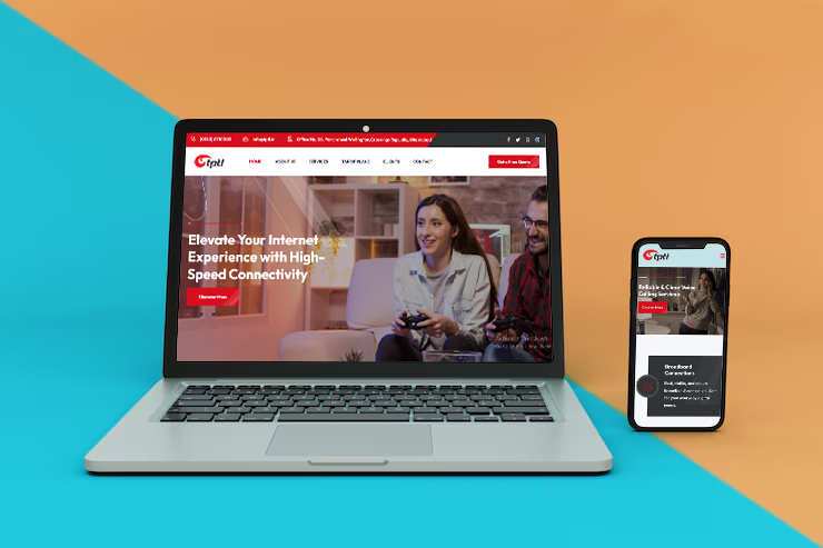 Triple Play Telecom website design project